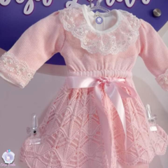 Saída de Maternidade Vestido Hanna 4 peças - Rosa - comprar online