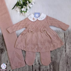 Saída de Maternidade Vestido Sophia 4 peças - Rosé