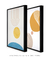 Conjunto 2 Quadros Decorativos arco-íris sol e mar - Quadro cores | quadros decorativos para sala, modernos e grandes