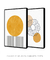 Conjunto 2 Quadros Decorativos Sol e Crisântemo - Quadro cores | quadros decorativos para sala, modernos e grandes