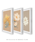 Imagem do Conjunto de quadros decorativo floral minimalista