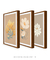 Conjunto de quadros decorativo floral minimalista - comprar online