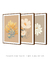 Conjunto de quadros decorativo floral minimalista na internet