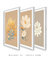 Conjunto de quadros decorativo floral minimalista - loja online