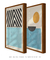 Conjunto de quadros decorativos para sala modernos, sol e mar na internet