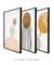 kit 3 quadros para sala minimalista - comprar online