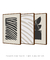 Kit de 3 quadros decorativos minimal modernos - loja online