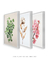 Quadro Decorativo 3 Telas - florais - Quadro cores | quadros decorativos para sala, modernos e grandes