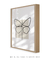 Quadro decorativo borboleta linha única - comprar online