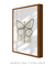 Quadro decorativo borboleta linha única - Quadro cores | quadros decorativos para sala, modernos e grandes