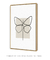 Quadro decorativo borboleta linha única - comprar online