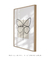 Quadro decorativo borboleta linha única