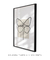 Quadro decorativo borboleta linha única - loja online