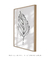 Quadro decorativo folha em linhas II - comprar online