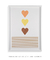 Quadro decorativo três corações - Quadro cores | quadros decorativos para sala, modernos e grandes