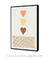 Quadro decorativo três corações - Quadro cores | quadros decorativos para sala, modernos e grandes