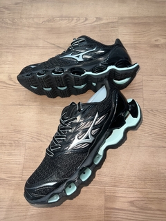 Mizuno prophecy 11S preto/verde agua