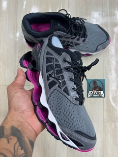 Mizuno prophecy 9 cinza/rosa - comprar online