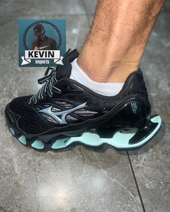 Mizuno prophecy 11S preto/verde agua - comprar online