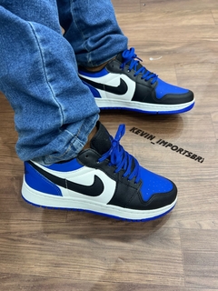 air jordan preto/azul na internet