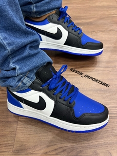 air jordan preto/azul