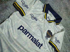 Camiseta Retro de Boca Juniors Olan Parmalat Blanca - comprar online