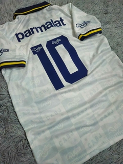 Camiseta Retro de Boca Juniors Olan Parmalat Blanca - tienda online