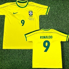 Camiseta Retro de Brasil 1998 (Ronaldo)