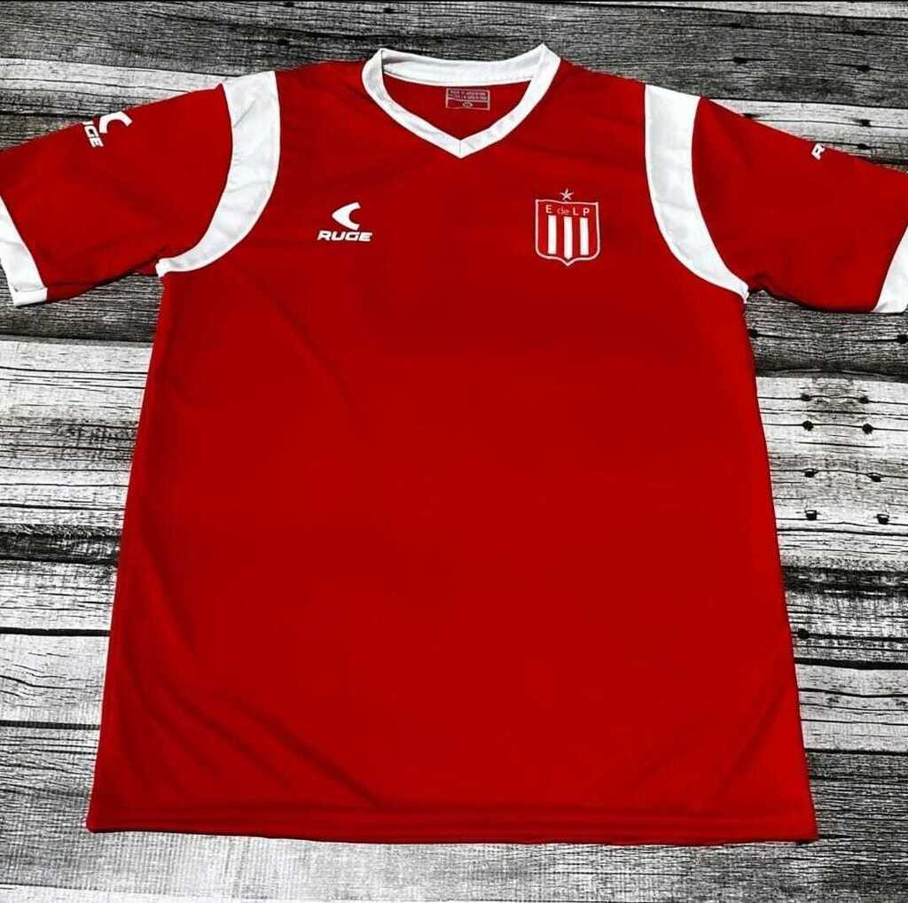 camiseta entrenamiento estudiantes la plata roja blanca 2023 afa