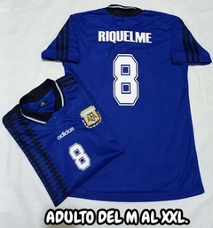 Camiseta Alternativa de Argentina 1994 Riquelme - Scaloni
