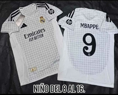 Camiseta de Real Madrid 2024/25 Niños (Mbappe)