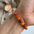 Pulsera naranja de cornalina y ágata naranja en internet