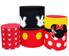 Locação de Trio de Cilindros com Capas - Mickey e Minnie