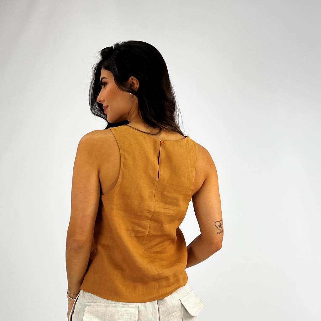 BLUSA LINO NATURAL