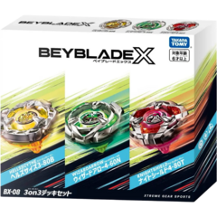 Takara Tomy BeyBlade X BX08 3on3 Deck Set 3pz - tienda en línea