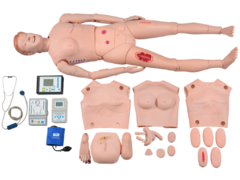 Manequim Bissexual Adulto Avançado de 1,70 cm P/ Habilidades em Enfermagem SD-4000/A