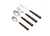 FAQUEIRO 8PC DE ACO INOX C/CABO BAMBU MARRON