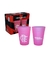 KIT 2 COPOS AMERICANOS FLAMENGO 190ml ROSA FOSCO