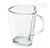 CANECA VIDRO FORMATO CORACAO 200ml