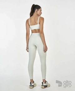 Legging Alto Giro Hyper elastico - Prata sutil - Pollyfit