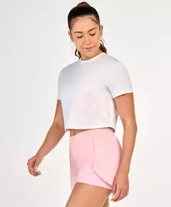 T-shirt Cropped Algodão AG - Branca