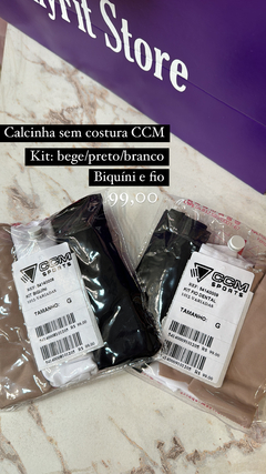 Kit calcinhas CCM fio dental - Pollyfit