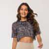 Blusa Cropped Craquelada