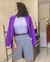 Maxi Blazer Alfaiataria Roxo - Pérola Deusa: Loja de Roupas - Roupas, Look Trabalho, Moda Online