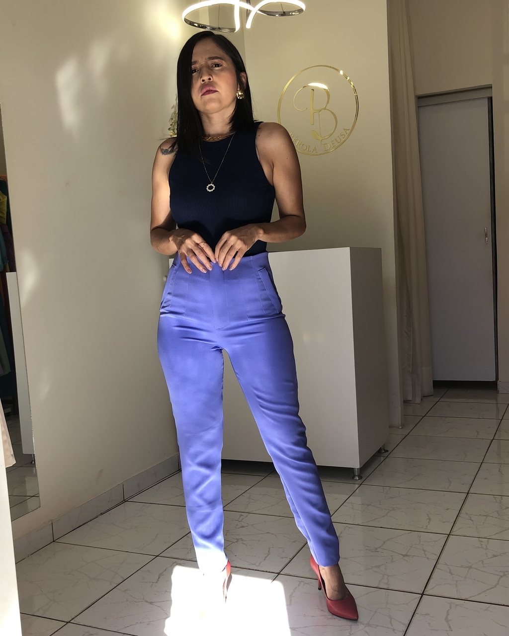 Calça Inspiração Zara Azul