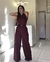 Imagem do Conjunto Pantalona e Cropped Marsala