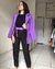 Maxi Blazer Alfaiataria Roxo - comprar online