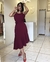 Vestido Midi Assimétrico Marsala - Pérola Deusa: Loja de Roupas - Roupas, Look Trabalho, Moda Online