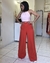 Calça Pantalona Alfaiataria Cinto Terracota - Pérola Deusa: Loja de Roupas - Roupas, Look Trabalho, Moda Online