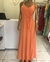 Vestido Longo Rose Laranja